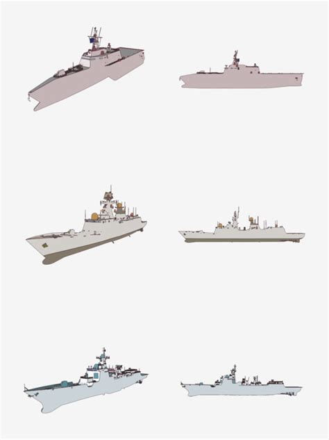 Battleship Hd Transparent, Simple Cartoon Army Festival Warship ...