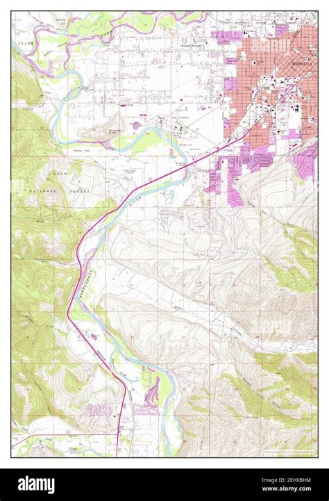 Missoula map Cut Out Stock Images & Pictures - Alamy