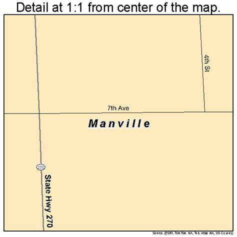 Manville Wyoming Street Map 5650270