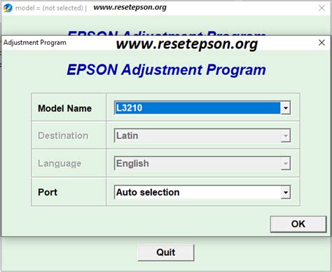 Epson l3210 Resetter Free Download