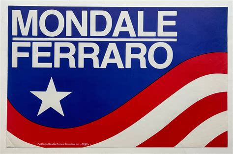 Mondale Ferraro Campaign Poster – Poster Museum