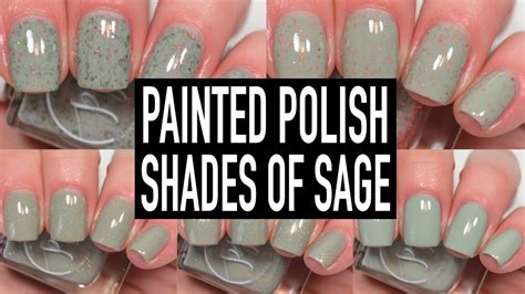 Painted Polish - Shades of Sage | Swatch & Review - YouTube