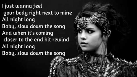 Selena Gomez - Slow Down lyrics on screen [official] - YouTube