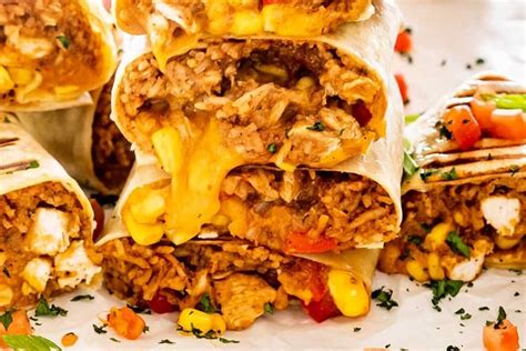 Quick and Easy Chicken Burritos Recipe (Full of flavors)