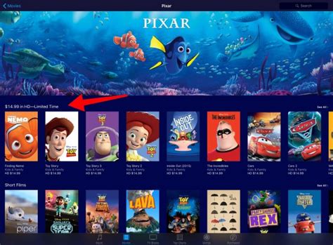 Pixar Movie Sale on iTunes — Rope Drop [dot] Net