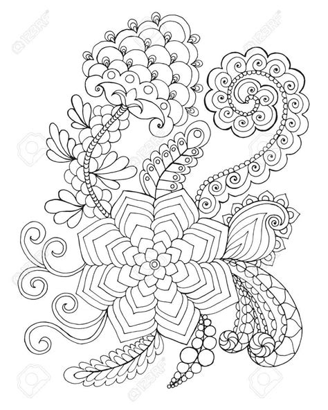 Zentangle Flowers Coloring Pages at GetColorings.com | Free printable colorings pages to print ...