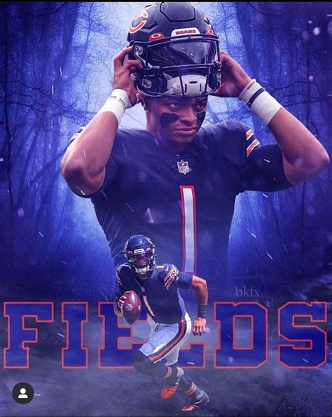 Justin fields Chicago bears wallpaper 🐻⬇️ | Chicago bears wallpaper ...