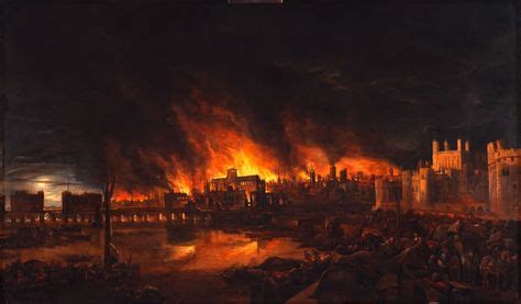 Painting of the Great Fire, 1666 (57.54) | Great fire of london, London ...