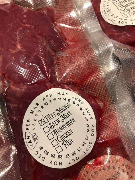 WATERPROOF Freezer Labels Meat Labels Freezer Food Labels | Etsy