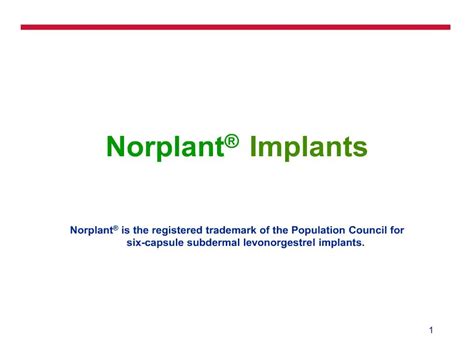 PPT - Norplant Implants PowerPoint Presentation, free download - ID:205405