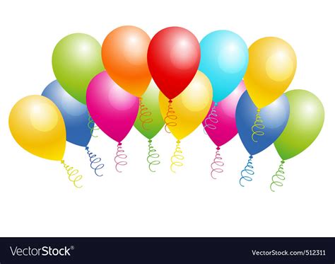 Birthday balloons Royalty Free Vector Image - VectorStock