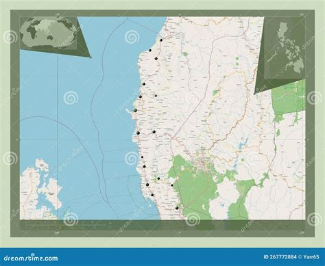 La Union, Philippines. OSM. Major Cities Stock Illustration - Illustration of tubao ...