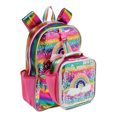 Limited Too - Limited Too Kids Girls' Backpack with Lunch Bag: Rainbow ...