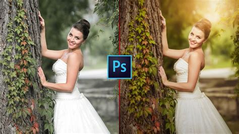 Photoshop CC Tutorial: Wedding Photo Edit : CAMERA RAW Filter - YouTube