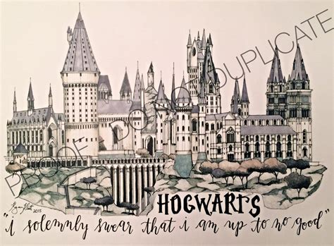 Hogwarts Drawing at GetDrawings | Free download