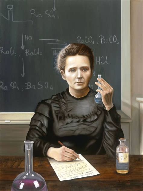 Marie Curie's Exclusive Portrait Painting by Bekir Salim | Saatchi Art ...