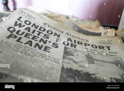 Old london newspaper with article headline and content Stock Photo - Alamy