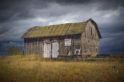 Old Wooden Barn For Sale A Fine Art Wall Decor Photograph Photograph by ...