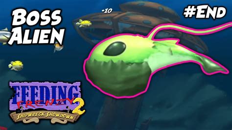 FINAL BOSS BATTLE DENGAN IKAN ALIEN INTRUDER ! | Feeding Frenzy 2 ...