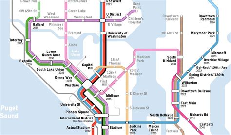 New light rail map shows transit Seattle only dreams of