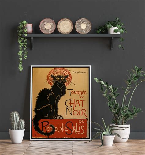 Le Chat Noir Poster by Théophile Alexandre Steinlen Black Cat Poster ...