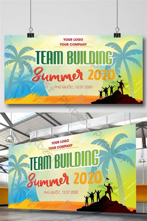 team building summer in the beach poster | AI Free Download - Pikbest