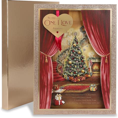 Clintons: One I Love Christmas Tree and Fireplace Scene Christmas Boxed ...