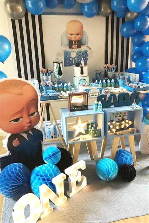 The movie and tv show Boss Baby is so much fun, and the perfect theme for a boy's 1st birthday ...