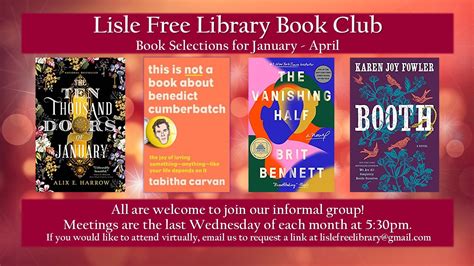 Book Club – Lisle Free Library