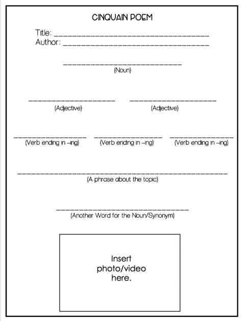 Teaching Cinquain Poems - Notes from the Portable