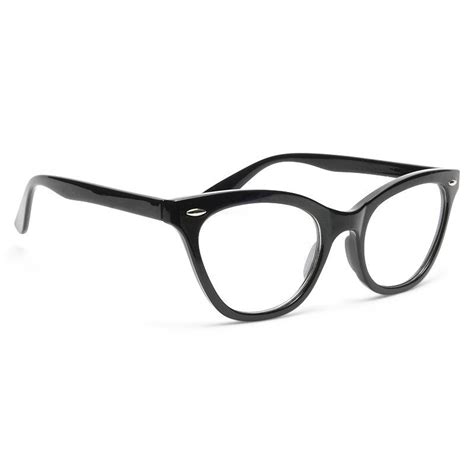 Emma Solid Frame Clear Cat Eye Glasses – CosmicEyewear