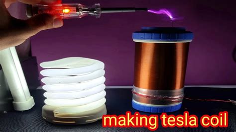 making tesla coil high voltage ,Wireless electricity,0 to 100 Tesla coil construction - YouTube