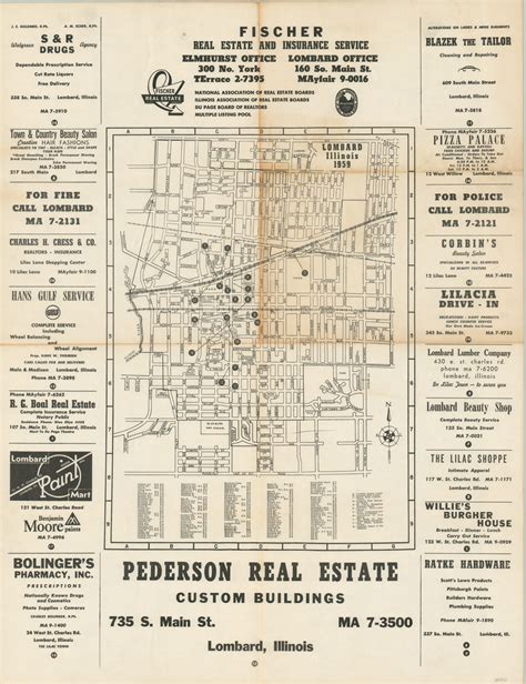 Lombard Illinois 1959 | Curtis Wright Maps