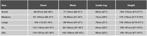 Yak Size Guide