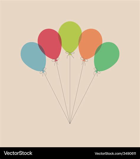 Vintage Balloons Background