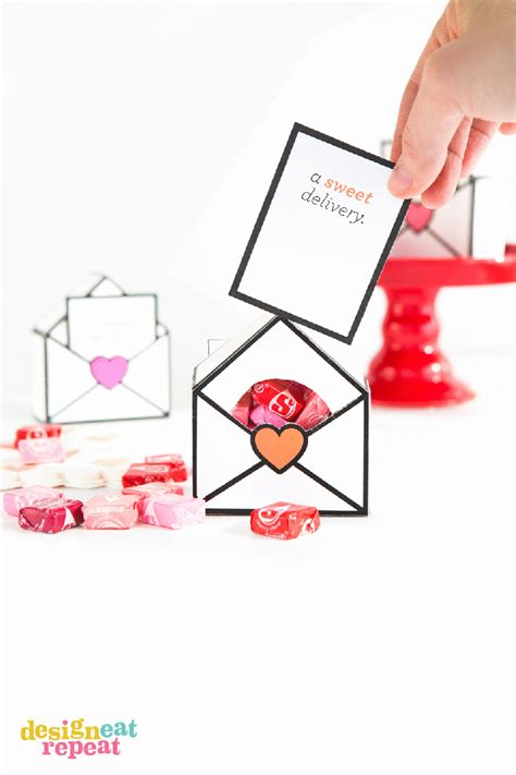 Fun & interactive printable Valentine's Day candy boxes - free to download! Nerdy Valentines ...