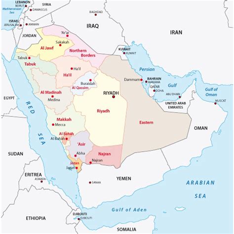 South Arabia Map