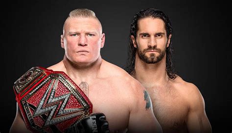 WWE News: Promo For Seth Rollins vs. Brock Lesnar at WrestleMania ...