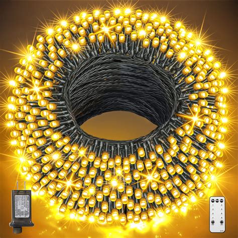 GUSODOR Christmas Lights Outdoor, 330FT 800 LED Christmas Lights with ...