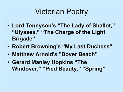 PPT - The Victorian Era & Victorian Poetry PowerPoint Presentation - ID:3106660