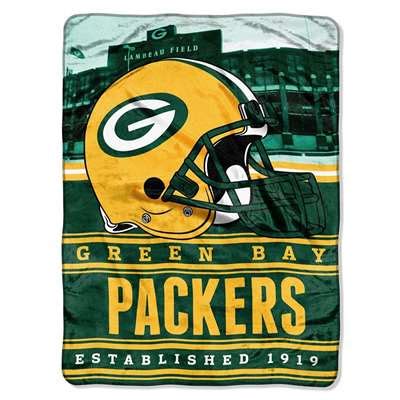 Green Bay Packers Silk Touch Raschel Throw Blanket