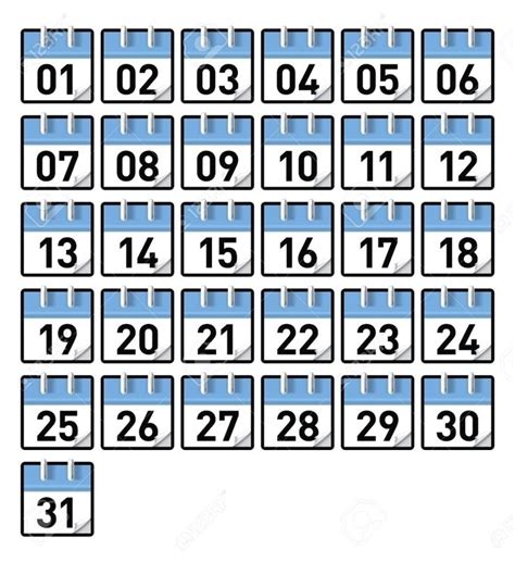 Extraordinary Printable Calendar Numbers For Preschool in 2020 | Printable calendar numbers ...