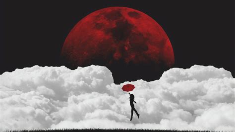 Dark Red Moon Wallpapers on WallpaperDog