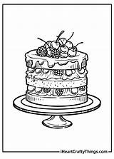 Hard Cake Coloring Pages Coloring sketch template