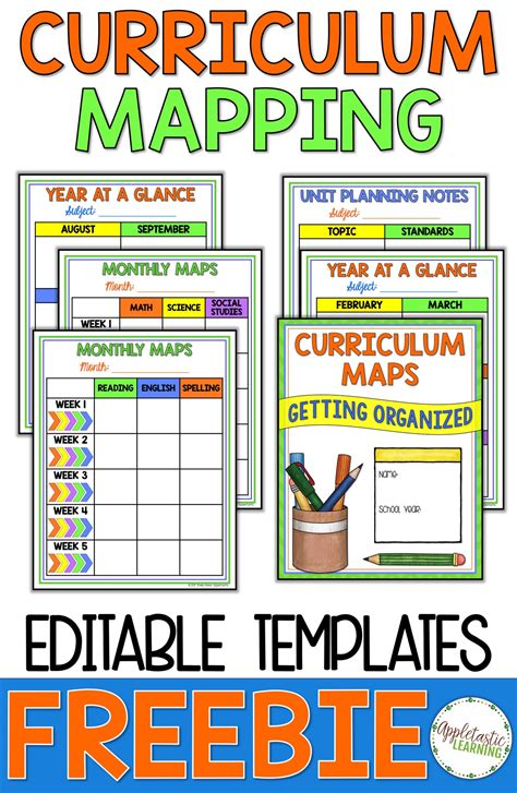 Curriculum Mapping - Grab a FREE, Editable Template NOW!