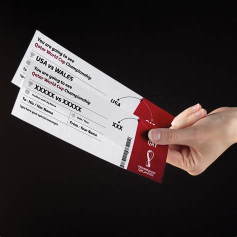 World Cup 2022 Qatar Ticket Template Editable Custom World - Etsy Australia