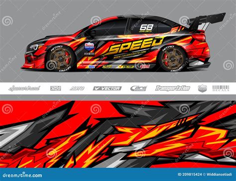 Car Wrap Decal Designs. Abstract Racing and Sport Background for Racing ...