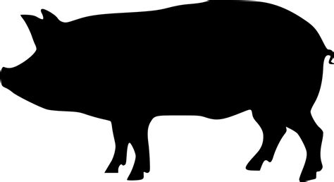 Pig Svg Png Icon Free Download (#438633) - OnlineWebFonts.COM | Pig silhouette, Animal ...