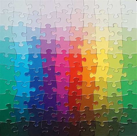 100 Colours Puzzle, 100 Pieces, Clemens Habicht Colour Puzzles | Puzzle Warehouse