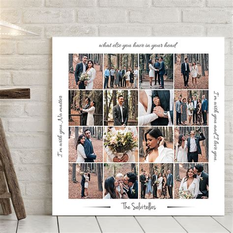 Wedding Photos Collage Canvas - The Gift of a Memory | Personal Gifts ...